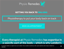 Tablet Screenshot of physioremedies.com